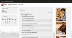 Desktop Screenshot of ecourses.newhope.edu