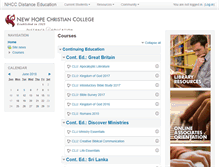 Tablet Screenshot of ecourses.newhope.edu